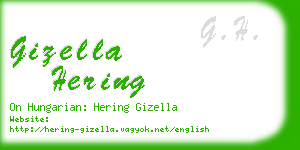 gizella hering business card